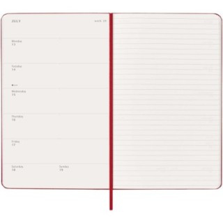 Moleskine Agenda L hebdomadaire 12 mois Moleskine à couverture rigide