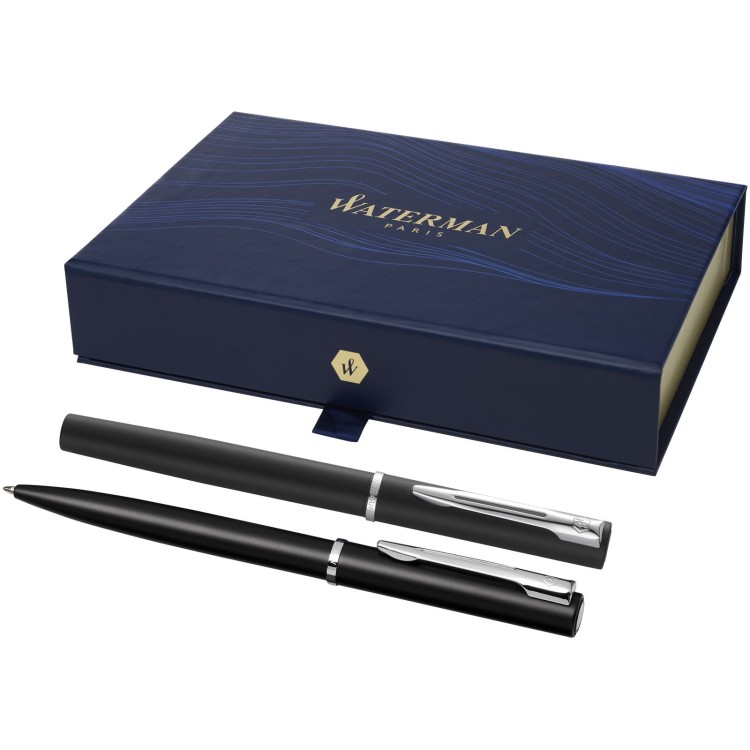 Waterman Parure de stylos bille et roller Allure  (encre noire)