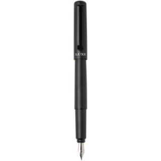 Luxe Stylo plume Lucetta en aluminium recyclé (encre noire)