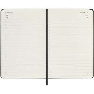 Moleskine Agenda de poche quotidien 12 mois Moleskine à couverture rigide