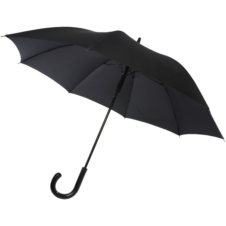 Luxe Parapluie Fontana de 23" à ouverture automatique avec aspect carbone et poignée courbe
