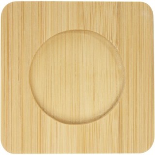 Seasons Tasse Manti 2 pièces en verre à double paroi de 100 ml avec sous-verre en bambou 