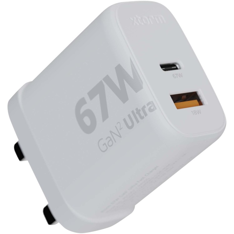 Xtorm Chargeur mural Xtorm XEC067G GaN² Ultra de 67 W - Prise britannique