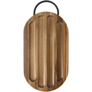 Seasons Planche à découper Prestige en acacia avec couteau à pain