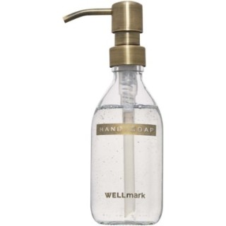 WELLmark Distributeur de savon pour les mains de 250 ml et ensemble de bougies parfumées de 150 g Wellmark Discovery- parfum lin