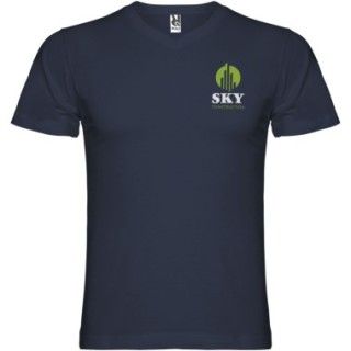 Roly T-shirt de 155 g/m² Samoyedo à col en V et manches courtes pour homme