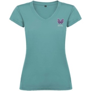 Roly T-shirt de 155 g/m² Victoria à col en V et manches courtes pour femme
