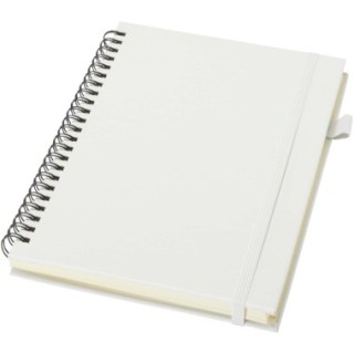 JournalBooks Cahier à spirales Liss A5 à couverture rigide en plastique recyclé
