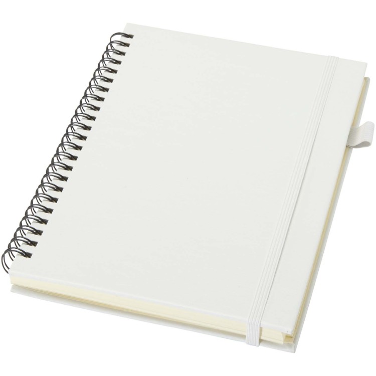 JournalBooks Cahier à spirales Liss A5 à couverture rigide en plastique recyclé