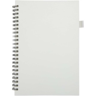 JournalBooks Cahier à spirales Liss A5 à couverture rigide en plastique recyclé
