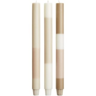 Originalhome Bougies d’aspect craie Originalhome par lot de 4