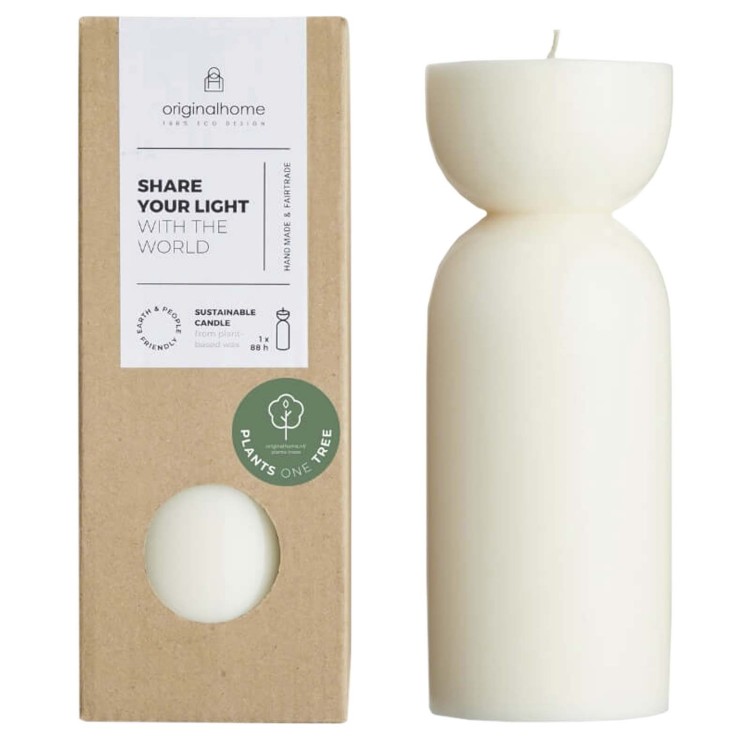Originalhome Bougie bio Originalhome de taille moyenne