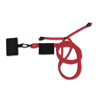 LANYARD CORDON TOUR DE COU PORTE TELEPHONE A LONGUEUR AJUSTABLE - Poly