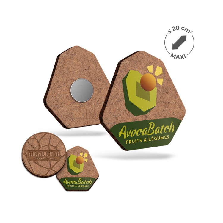 MAGNET SUR-MESURE MDF EP 3 mm AVEC AIMANT NÉODYME AU DOS (20cm2maxi) 