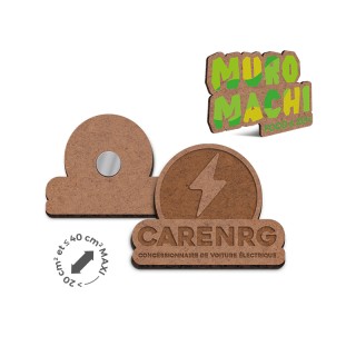 MAGNET SUR-MESURE MDF EP 3 mm AVEC AIMANT NÉODYME AU DOS (40cm2maxi) 