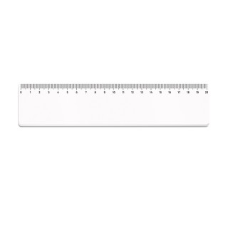 REGLE SUR-MESURE EN PMMA EP. 2mm DIM.20,5x4,5 cm (100 cm2 MAXI) - PMMA